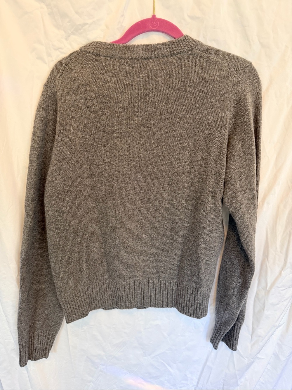 Ganni Gray Sweater with Rabbit Graphic and Lime Logo - Picture 6 of 8